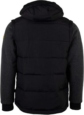 Чоловіча гібридна куртка SCHIETWETTER Materialmix, чорна, розмір 5XL