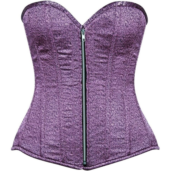 Топ-бюстгальтер Daiy Coret з двокольорового брокату, з кісточками, для великих розмірів (4X, Türkis/Ausflug)