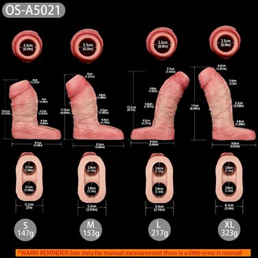 Реалістична секс-іграшка для чоловіків: пеніс-манжета з текстурою вен, шкірного кольору, з кільцем для яєчок (M)