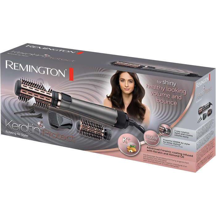 Випрямляч для волосся Remington Keratin Protect S8593 з керамічним покриттям, мигдальною олією та цифровим дисплеєм, 160-230°C
