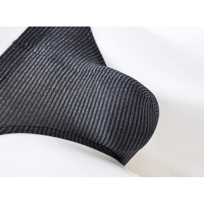 Чоловічі шорти ZUOAIYIN з великою кишенею. Сексуальна білизна для чоловіків, під одяг. Еластичні шорти з спандексу, поліестеру, еластану (9221). Чорний, сірий (M)