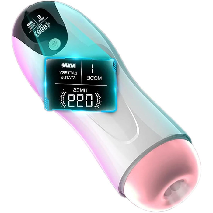 Електричний мастурбатор для чоловіків ZWBHSH: 8 режимів вібрації, 5 режимів насосу, тренажер для пеніса, бездротовий стакан, секс-іграшка для чоловіків