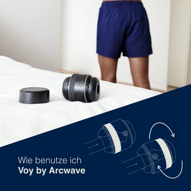 Arcwave Voy - Масажер для чоловіків, секс-іграшка з 8 рівнями інтенсивності та регулюванням щільності, чорний