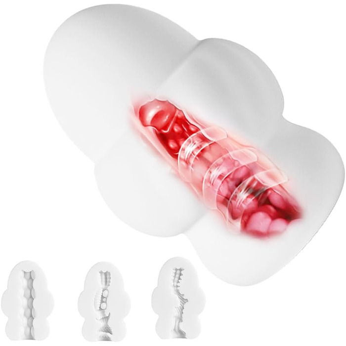 Мастурбатор для чоловіків 3 шт. TPE, компактний, для початківців та досвідчених, мастурбатор-іграшка