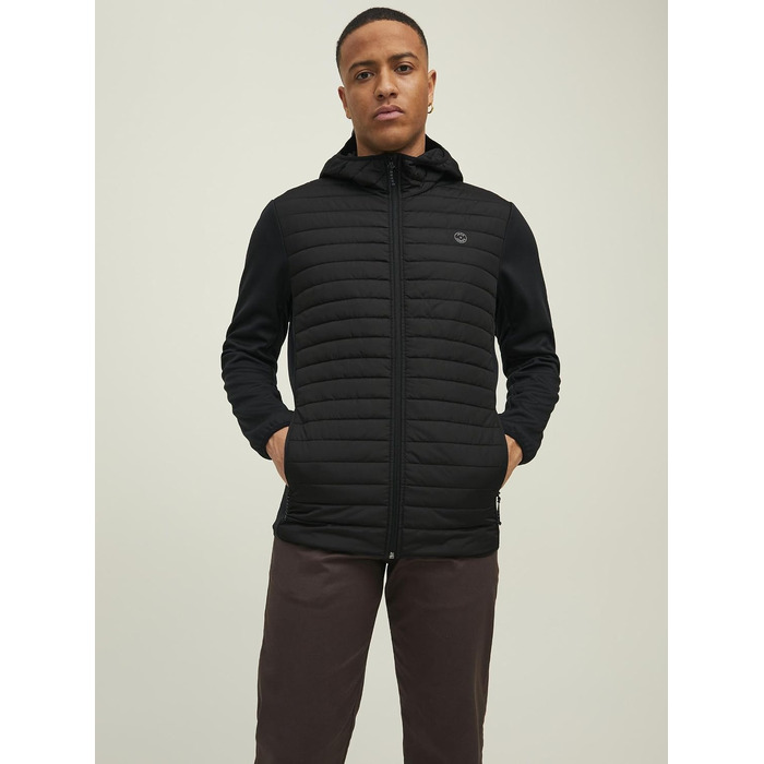 Чоловіча гібридна куртка JACK & JONES Hybridjacke L, чорна