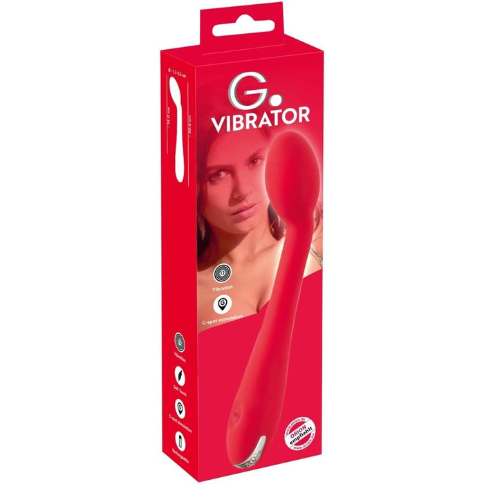 Вібратор ORION G-Punkt - інтенсивний стимулятор для жінок, 12 режимів вібрації, перезаряджається, червоний