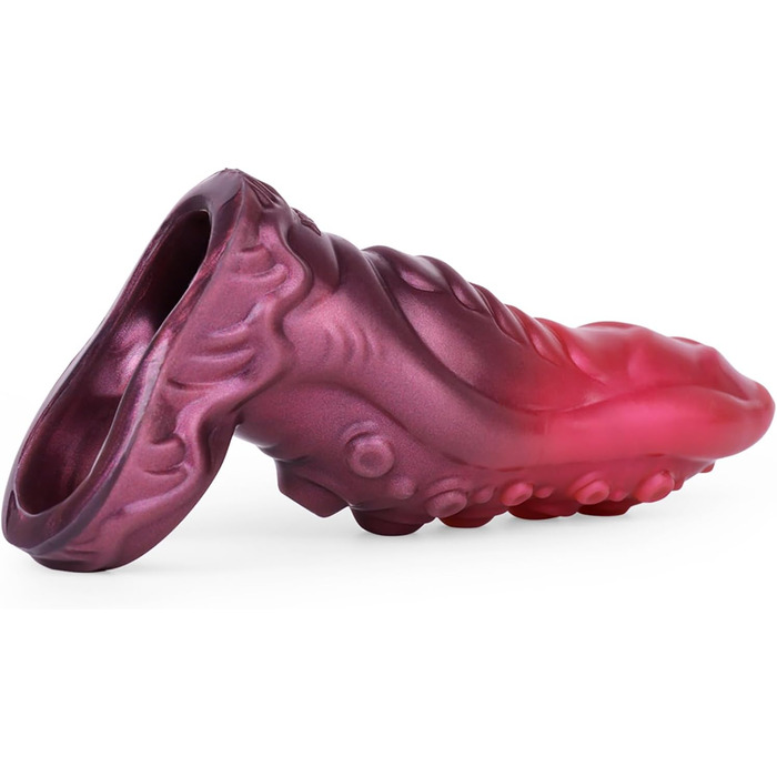 Силіконовий пеніс-чохол з кільцем для яєчок, реалістичний монстр, збільшення ерекції, екстендер, збільшення пеніса, секс-іграшка (M)