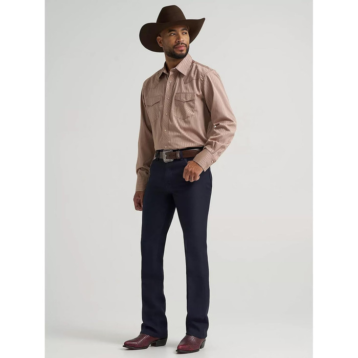 Чоловічі джинси Wrangler Texas Stretch Regular Tapered, темно-сині (Marineblau), 33W / 30L
