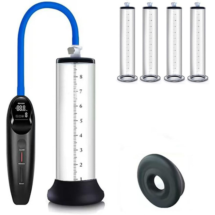 Електрична вакуумна помпа для чоловіків Guspiun Smart – тренажер для збільшення та покращення ерекції, 8 режимів, з функцією випуску повітря