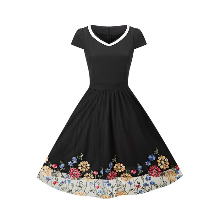 Сукня Rockabilly AXOE: святкова, з тюлю, A-силует, для вечірок та гостей на весіллі, F09 L