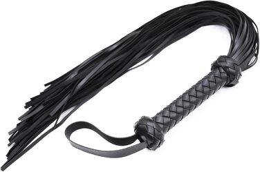 Пляшка для БДСМ: шкіряний плетище для еротичних ігор, косплею та зв'язування