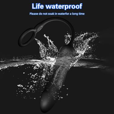 Масажер простати для чоловіків ChicLSQ з кільцем на пеніс, пультом керування та телескопічним вібратором. 3 режими вібрації + 3 режими ковзання. Інтимна іграшка для чоловіків