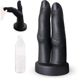 Силіконовий дилда 2.0 з присоскою, 2-в-1, для анального сексу (XXL)