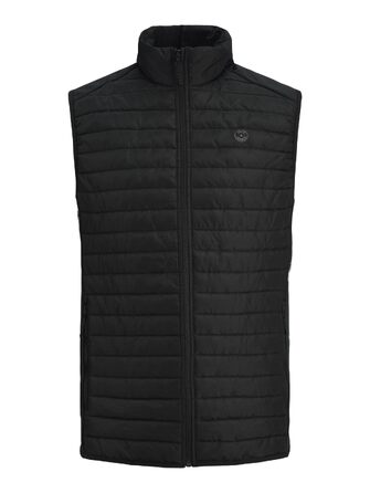 Чоловічий стібаний жилет Jack & Jones, чорний, розмір XL