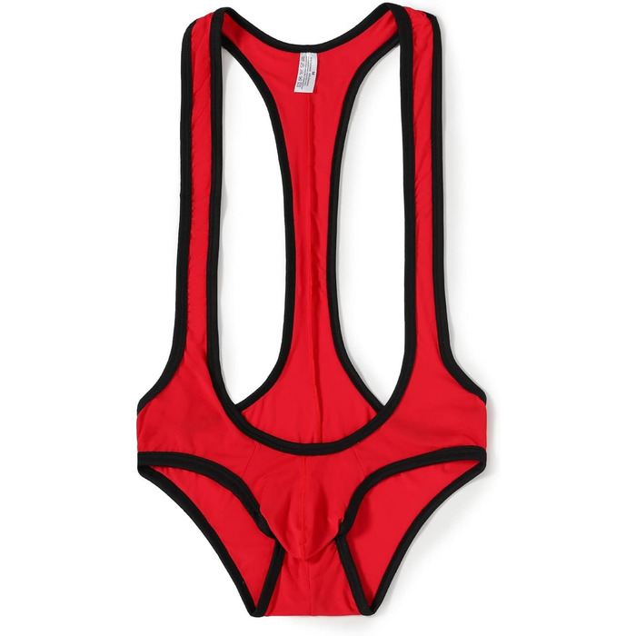 Чоловічий прозорий боді для боротьби Faringoto з підтяжками (3 шт., XXL)