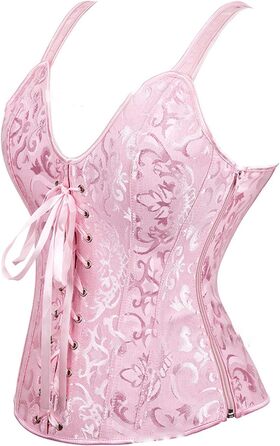 Корсет-чокер Corsage Karneval для жінок, рожевий, XL. Корсет-чокер, ремені під груди, клубний одяг, для створення тонкої талії.