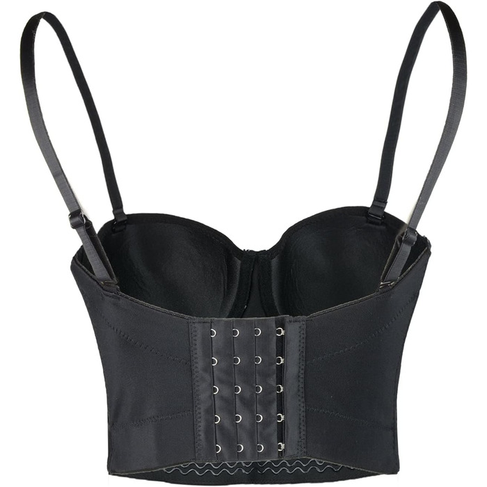 Корсет жіночий ELLACCI з діамантовими перлами та стразами, чорний