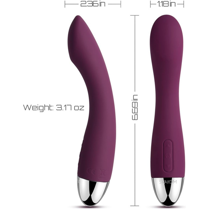 Вібратор SVAKOM Amy для жінок: стимуляція клітора та G-точки, силікон, анальний вібратор, інтимна іграшка преміум-класу
