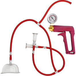 Набір для стимуляції статевих органів - вагінальний насос з манометром та перемикачем. Професійний набір для дорослих, для жінок та пар. Інтимні іграшки для стимуляції клітора та сосків. SM іграшки преміум-класу.