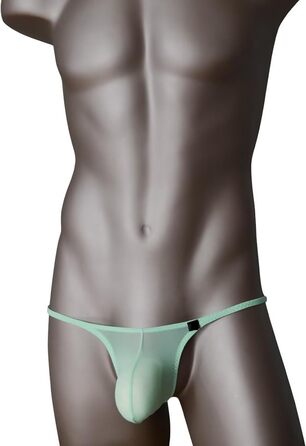 Сексуальні мереживні труси для чоловіків Faringoto – труси-сліп, танга, рожевий колір, розмір L