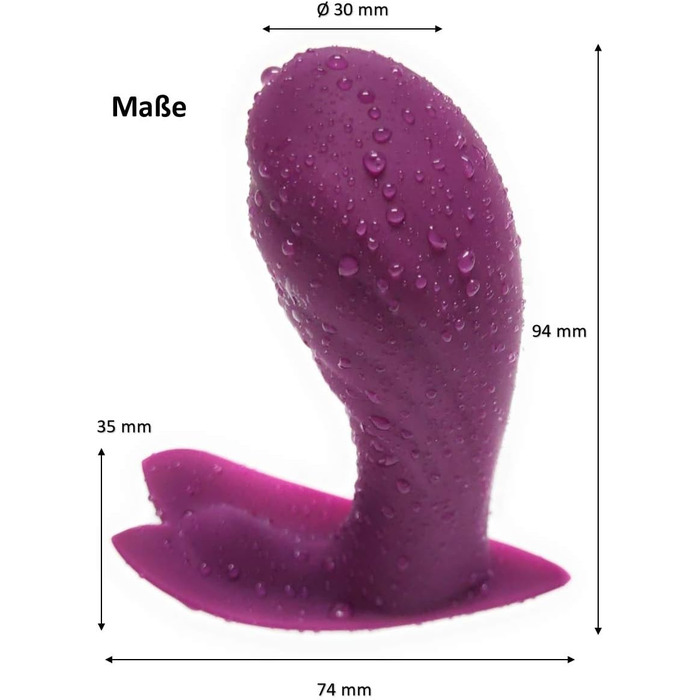 Вібратор-метелик Lustfactor для жінок з силікону | Бездротовий, з пультом керування | Для вагінальної та кліторальної стимуляції | Зарядний, USB | Інтимні іграшки для дорослих