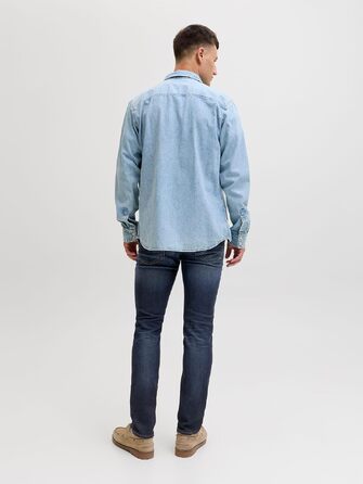 Чоловічі джинси Jack & Jones Tim Original AGI 005 Slim/Straight Fit, синій денім
