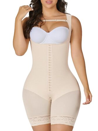 Корсет YIANNA для фігури жіночий, бежевий, відкрита грудь (XL) - слімуючий боді
