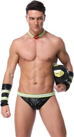 Костюм для рольових ігор FENXIXIONE: сет сексуального дворецького/лікаря/пожежника (боксерські шорти, краватка)