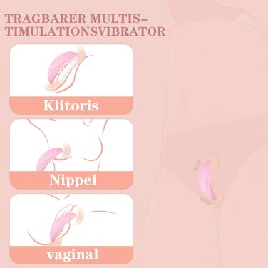 Вібратор-метелик TYDAY Ultradünn для жінок: 10 режимів, дистанційне керування, тихий, потужний стимулятор