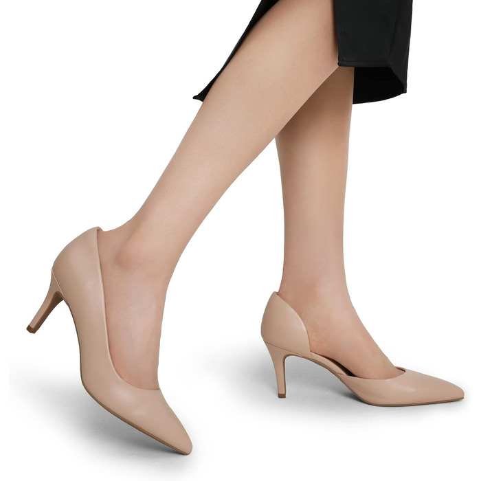 Жіночі туфлі-човники DREAM PAIRS з закритим носком, бежеві (Nude), розмір 40 EU