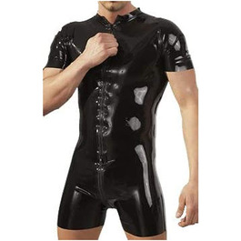 Комбінезон робочий з латексу Orion Kurz, чорний, розмір XL