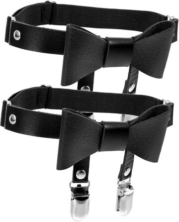 Кліп для шкарпеток Minkissy: регульований ремінь для ніг, пояс для ніг, підтяжки, кільце для ніг, пояс для жінок, чорний