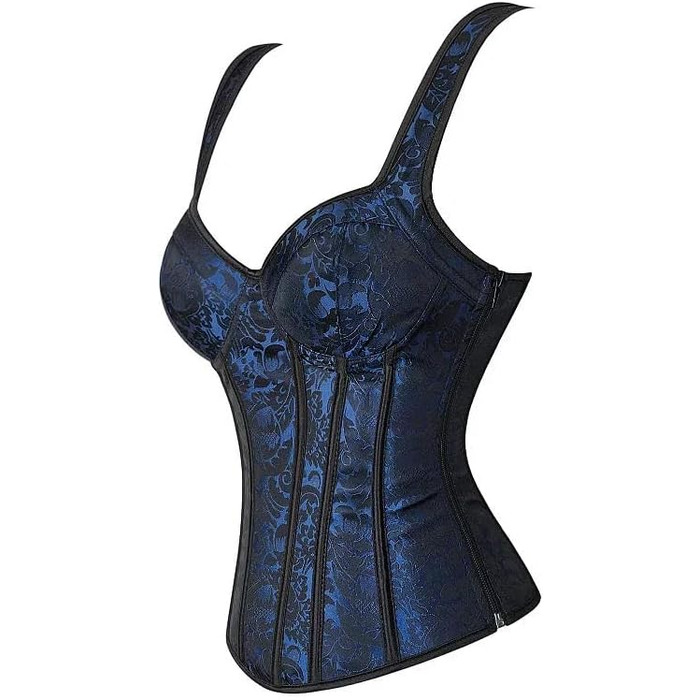 Корсет для жінок YLCYDLYU Jacquard з відкритими плечима, великий розмір, корсет-топ, корсет-бюстгальтер, стимпанк, шнуровка, кістки, білий XXL