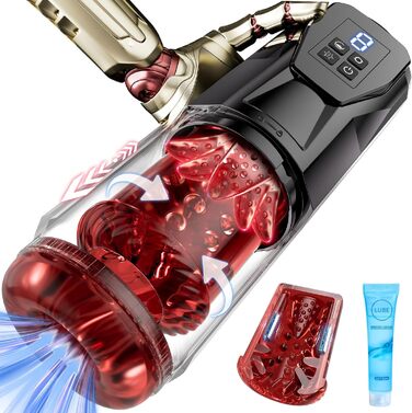 Електричний мастурбатор для чоловіків: вібрація, ротація, телескопічний дизайн, функція оргазму в один клік. Іграшка для чоловіків, масаж пеніса, Blowjob.