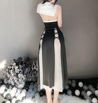 Костюм для косплею JasmyGirls: Костюм черниці, дівочий наряд, костюм ангела, чорне плаття, X-S - M