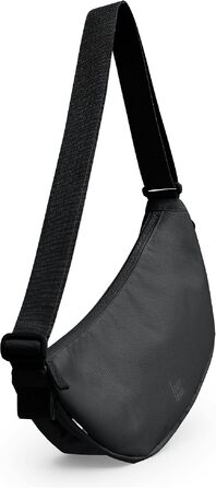Водонепроникна сумка-кросбоді GOT BAG Moon Bag у формі півмісяця з регульованим ременем, Black Monochrome