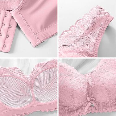 3 шт. комплект класичних мереживних спортивних бюстгальтерів CSKJ для жінок: Push Up, без кісточок, м'який, зручний для йоги, тренувань та сну