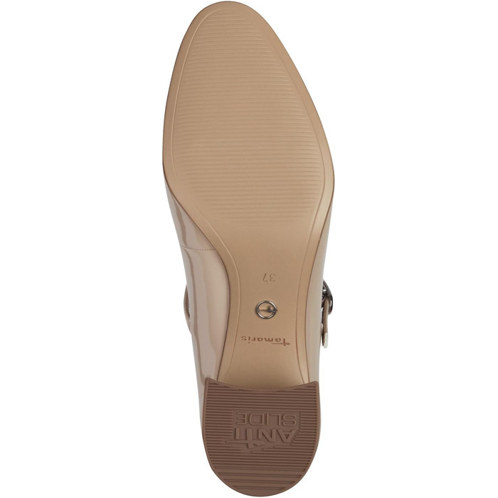 Жіночі туфлі-човники Tamaris на стійких підборах, бежеві, розмір 40 EU