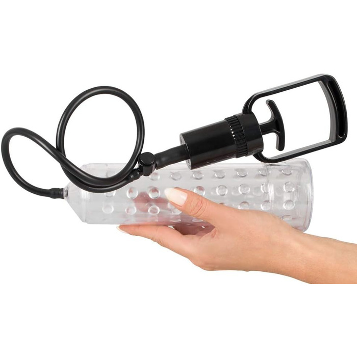 Насос для ерекції Orion - інтенсивний вакуумний насос для чоловіків, для тренування потенції, імітація орального сексу, перезаряджається, прозорий/чорний (6-piece set)