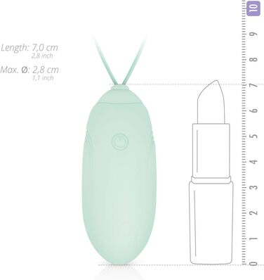 Вібраційний масажер LUV EGG з пультом дистанційного керування для чуттєвого почуття - Підходить для пар та новачків: 10 режимів, водонепроникний, перезаряджуваний, зелений