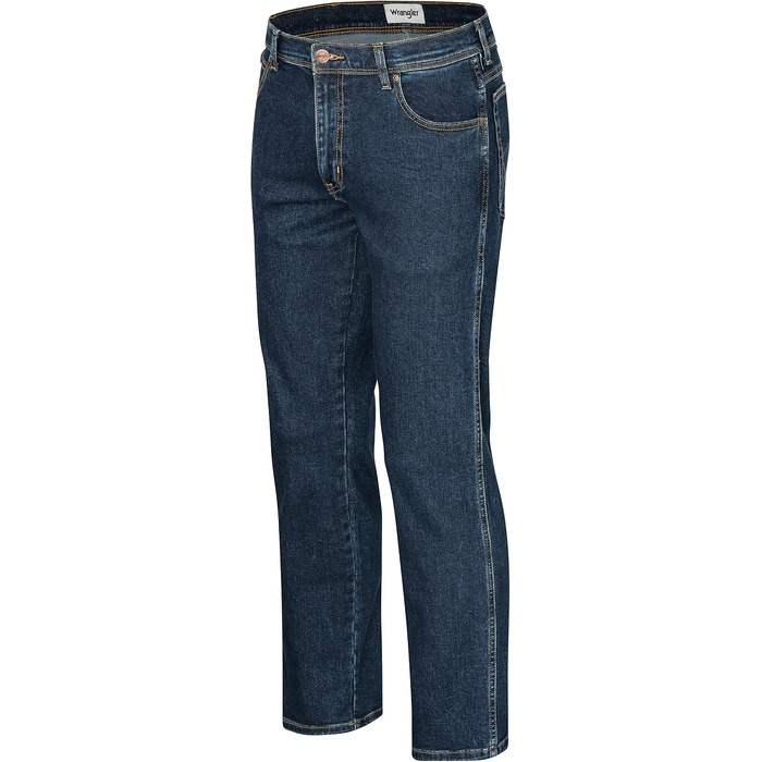 Чоловічі джинси Wrangler Texas Regular Fit Stretch, прямі денімові штани з бавовни, колір Darkstone (Темно-сірий), 34W / 32L
