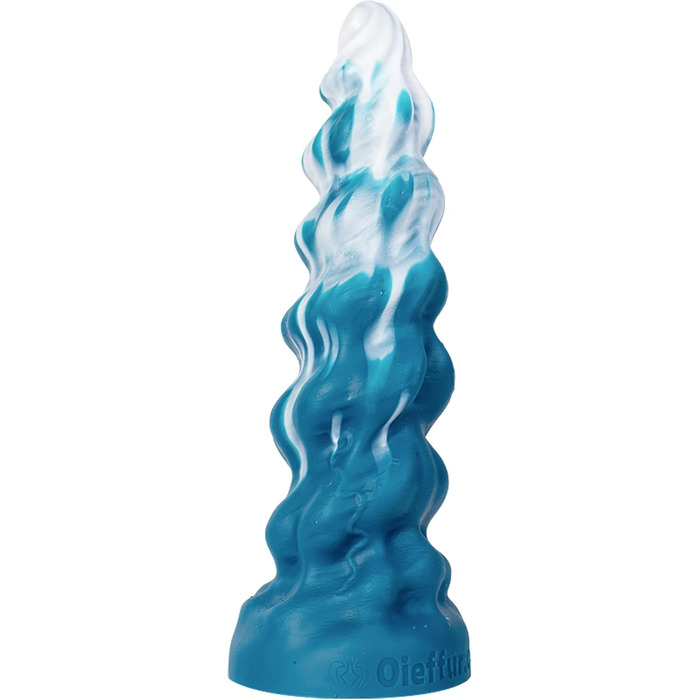 Силіконовий дилда InkfuL D216-S - дилда для дорослих, синій та білий