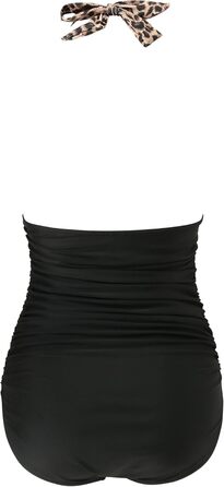 Світшот жіночий RXRXCOCO з запахом, Push Up, з V-подібним вирізом, з леопардовим принтом, чорний