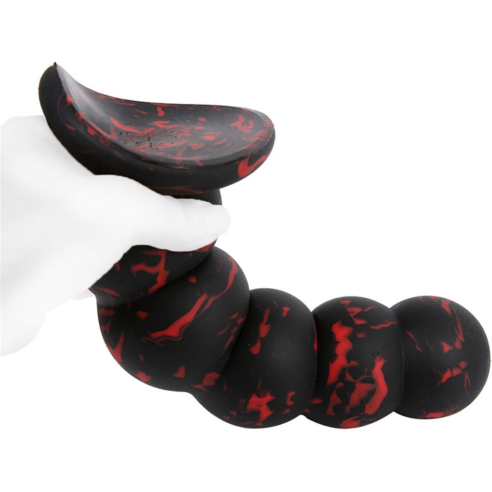 Анальний плаг з силікону ZTHBYSB 5 перлин, S/M/L, великий анальний м'яч, секс-іграшка для жінок та чоловіків, тренажер анусу, масажер простати, дилататор, чорний, L