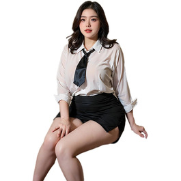 Костюм для офісу: комплект сексуальної вчительки, великі розміри, XL