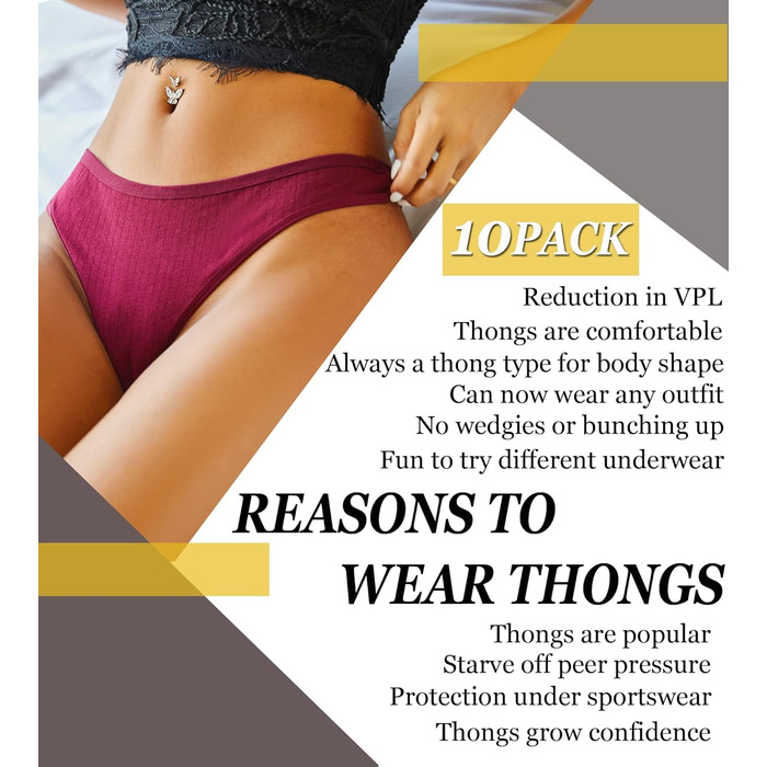 10 шт. Сексуальні жіночі труси-танга FINETOO з бавовни, комплект, S-XL