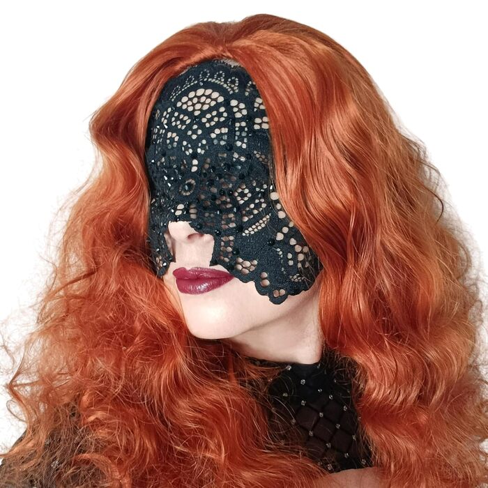 Ручна мереживна маска на обличчя з стразами для жінок, чорна маска для маскараду, балу, карнавалу, весілля, бурлеску, косплею, Марді Гра