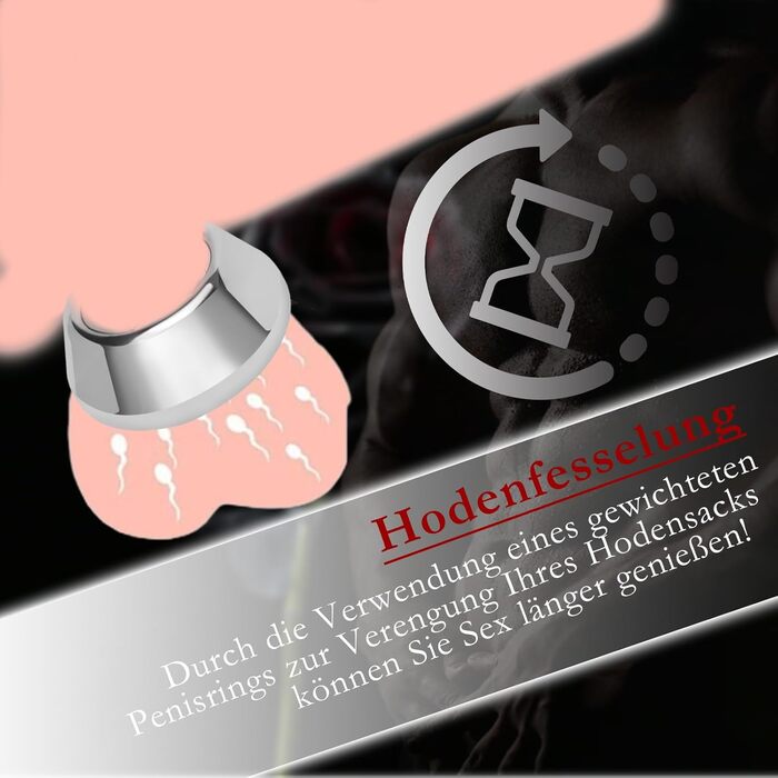 Кільце для статевого члена з металу, металеві ходові кільця для чоловіків, сталеві ваги для яєчок, кільце для збільшення статевого члена, розтягувач яєчок, іграшка для чоловіків з нержавіючої сталі, важке