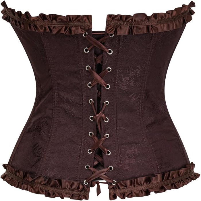 Корсет жіночий KUOSE з нагрудником, великі розміри S-6XL, чорний (34-36)