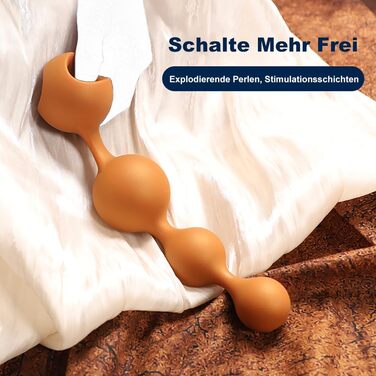 Анальні кульки з рідкого силікону з кільцем для утримання сперми, анальна ланцюжок, анальний плагін, анальні кульки, анус-мастурбатор, фетиш, анальна спринцівка, силіконовий секс-іграшка для чоловіків та жінок (L)